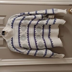 NWT A.N.A MOCK NECK SNOWFLAKE BOXY PULLOVER SIZE 2X